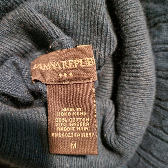 Banana Republic Angora blend turtleneck - soft teal - Picture 2 of 3